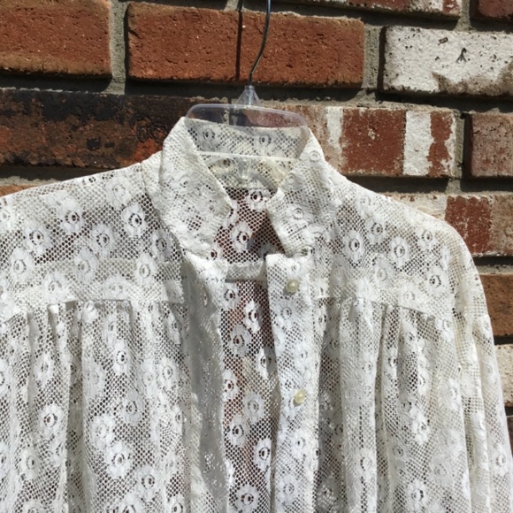 Cover-Up/Summer Robe white lace, medium - Picture 3 of 9